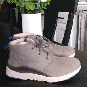 UGG Gray Chukka Boots with Blue Accents
